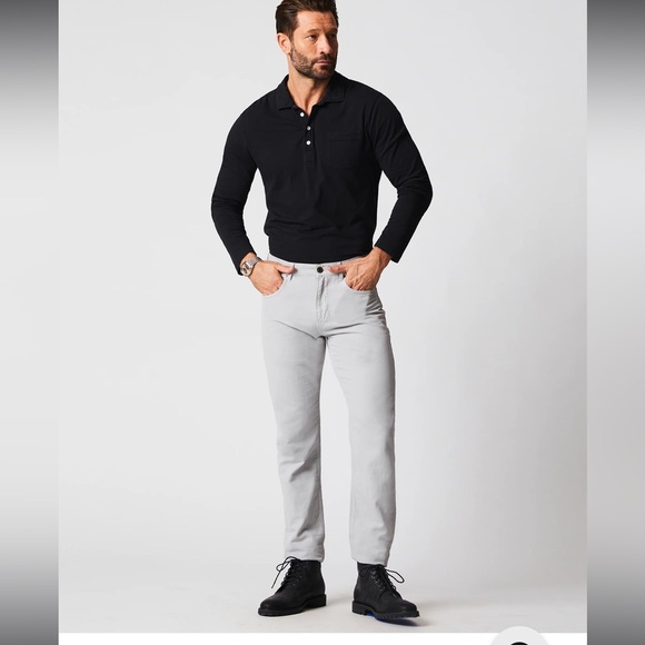 Billy Reid Cotton Linen 5 Pocket Pant in Quarry - Picture 2 of 14